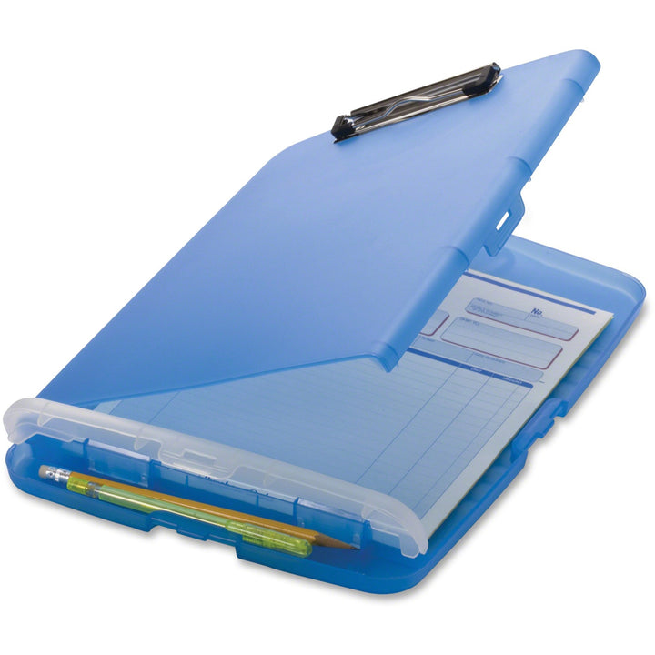 Image of Officemate Storage Clipboard, 1" Cap, 8-1/2"x11", Blue