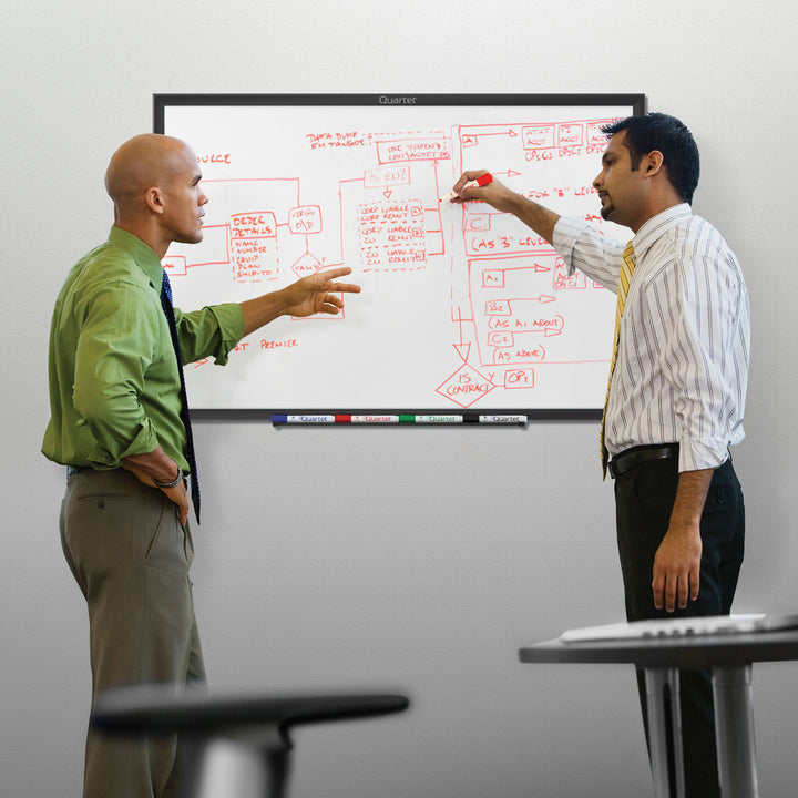 Image of Quartet® Classic Series Total Erase Dry Erase Boards, 72" x 48", White Surface, Black Aluminum Frame