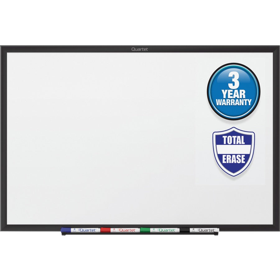 Image of Quartet® Classic Series Total Erase Dry Erase Boards, 72" x 48", White Surface, Black Aluminum Frame