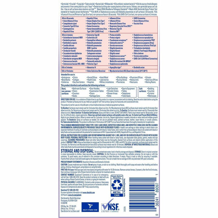 Image of Professional Lysol 89097 Lavender Disinfectant Spray