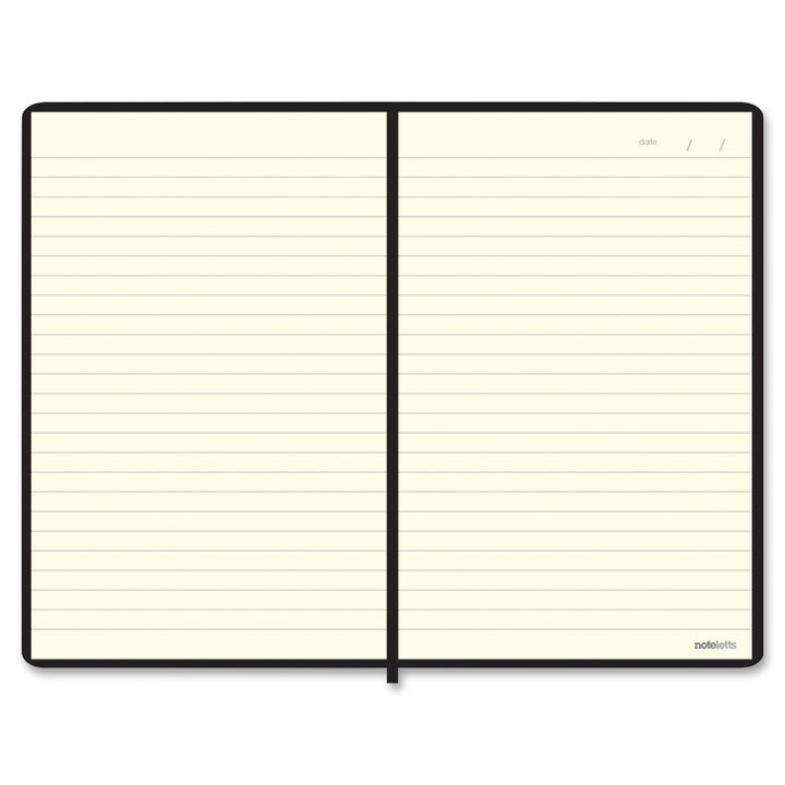 Image of Rediform® Notebook, Noteletts Edge, Flexible Cover, 9"x6", BK