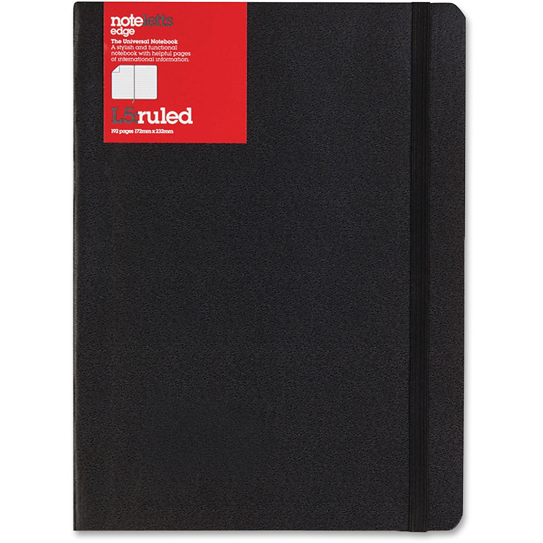 Image of Rediform® Notebook, Noteletts Edge, Flexible Cover, 9"x6", BK