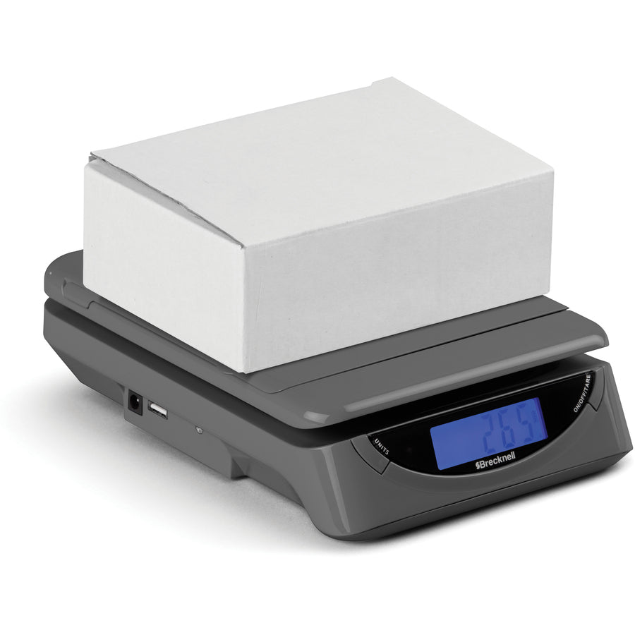 Image of Brecknell PS25 Electronic Scale, 25 lb / 11.50 kg Maximum Weight Capacity, Gray, 1 Each