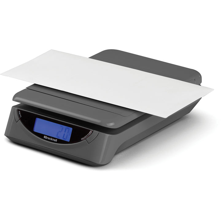 Image of Brecknell PS25 Electronic Scale, 25 lb / 11.50 kg Maximum Weight Capacity, Gray, 1 Each