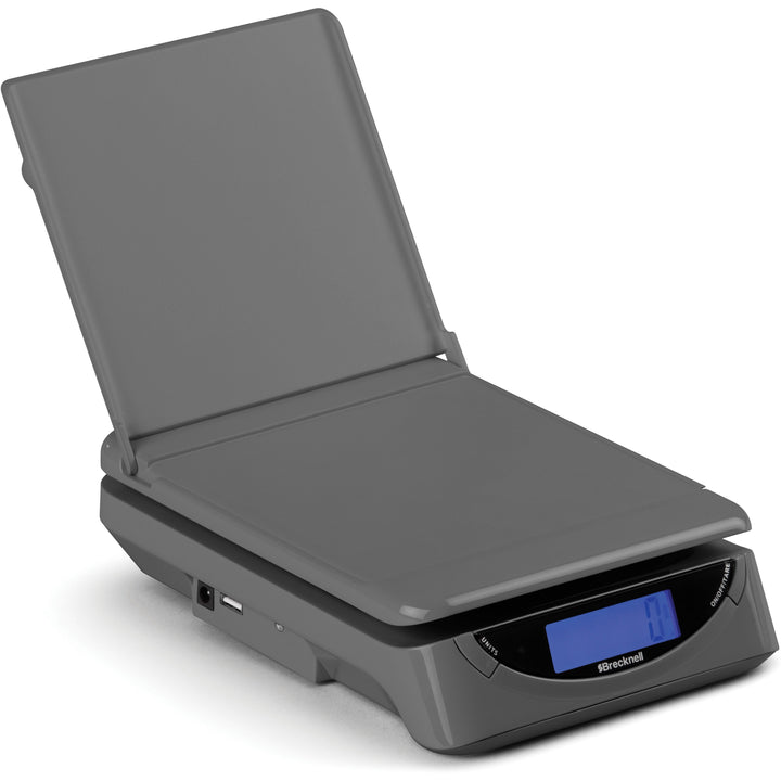 Image of Brecknell PS25 Electronic Scale, 25 lb / 11.50 kg Maximum Weight Capacity, Gray, 1 Each