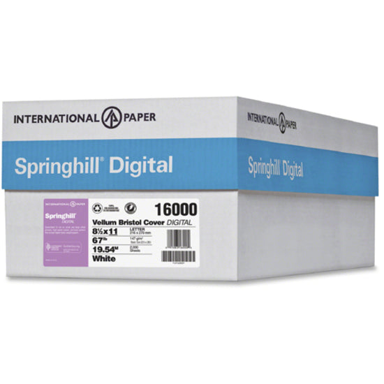 Image of Springhill Vellum Bristol 8.5x11 Multipurpose Cardstock, White