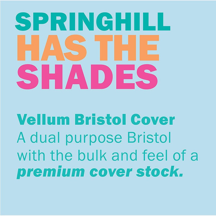Image of Springhill Vellum Bristol 8.5x11 Multipurpose Cardstock, White