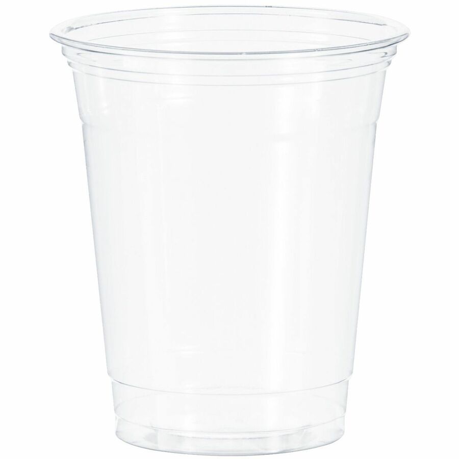 Image of Solo TP12 Ultra Clear 12 oz Practical-Fill Cold Cups, 12 fl oz, Clear, PETE Plastic, Cold Drink, Water, Juice, Soda, 50/Pack, 20 / Carton