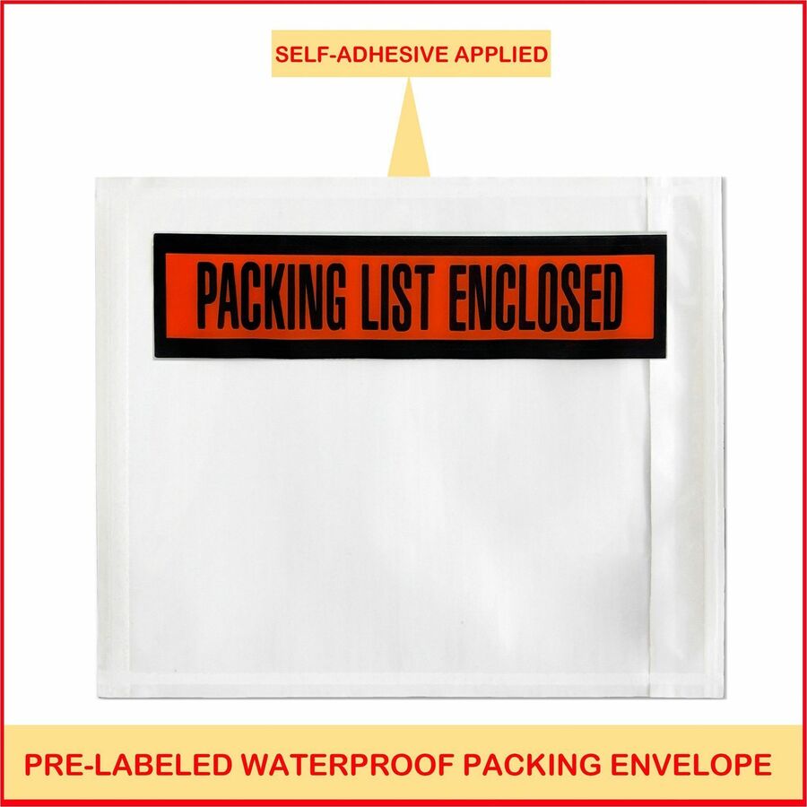 Image of Sparco Packing/Invoice Envelope, 7"x5.5", 1000/BX, White