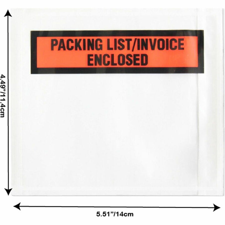 Image of Sparco Packing/Invoice Envelope, 4.5"x5.5", 1000/BX, White