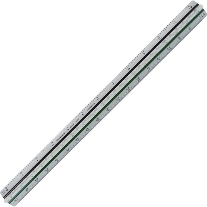 Image of Staedtler® Engineers Pro Triangular Scale, Mars, ALM, 12", Silver