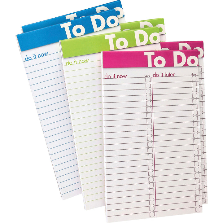 Image of Tops To Do List Notepad, 5"x8", 50Shts, Color Rld, 6/PK, Ast