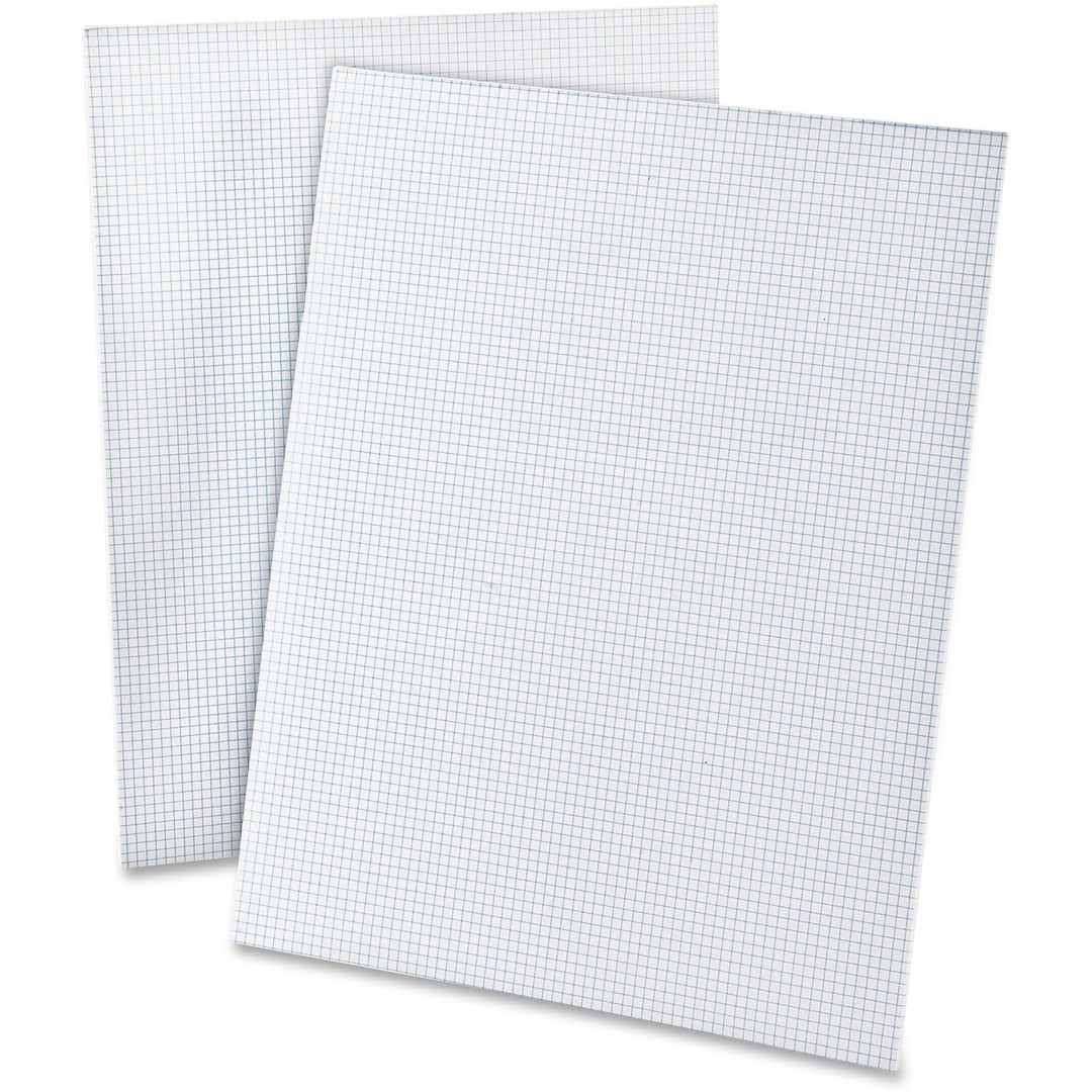 Image of Ampad® Quadrille Pads, Quadrille Rule (8 sq/in), 50 White (Heavyweight 20 lb Bond) 8.5 x 11 Sheets