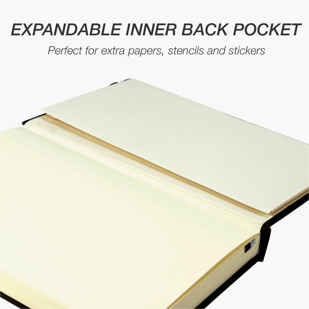Image of Samsill® Journal, Acid-Free, 120 Sheets, 5-1/4"Wx3/4"Lx8-1/4"H, Black