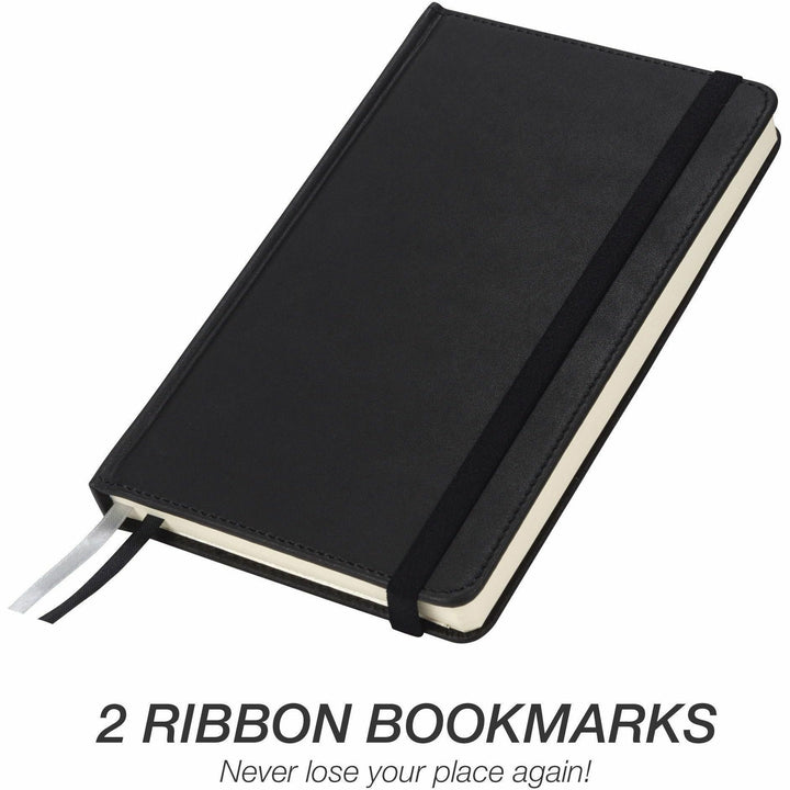 Image of Samsill® Journal, Acid-Free, 120 Sheets, 5-1/4"Wx3/4"Lx8-1/4"H, Black