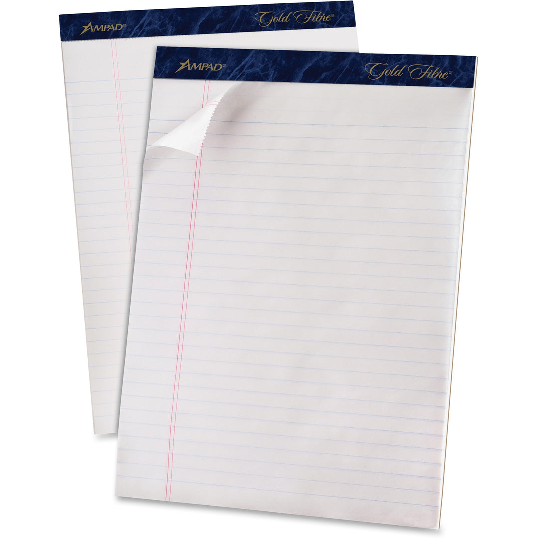 Image of TOPS 20031R Gold Fibre Ruled Perforated Writing Pads, Letter