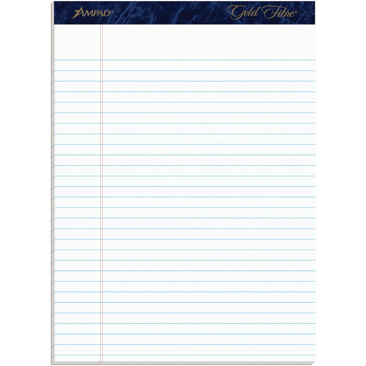 Image of TOPS 20031R Gold Fibre Ruled Perforated Writing Pads, Letter