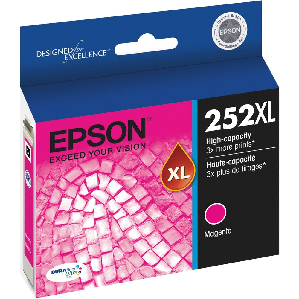 Image of Epson Ink Cartridge, T252XL, 1100 Page Yield, Magenta