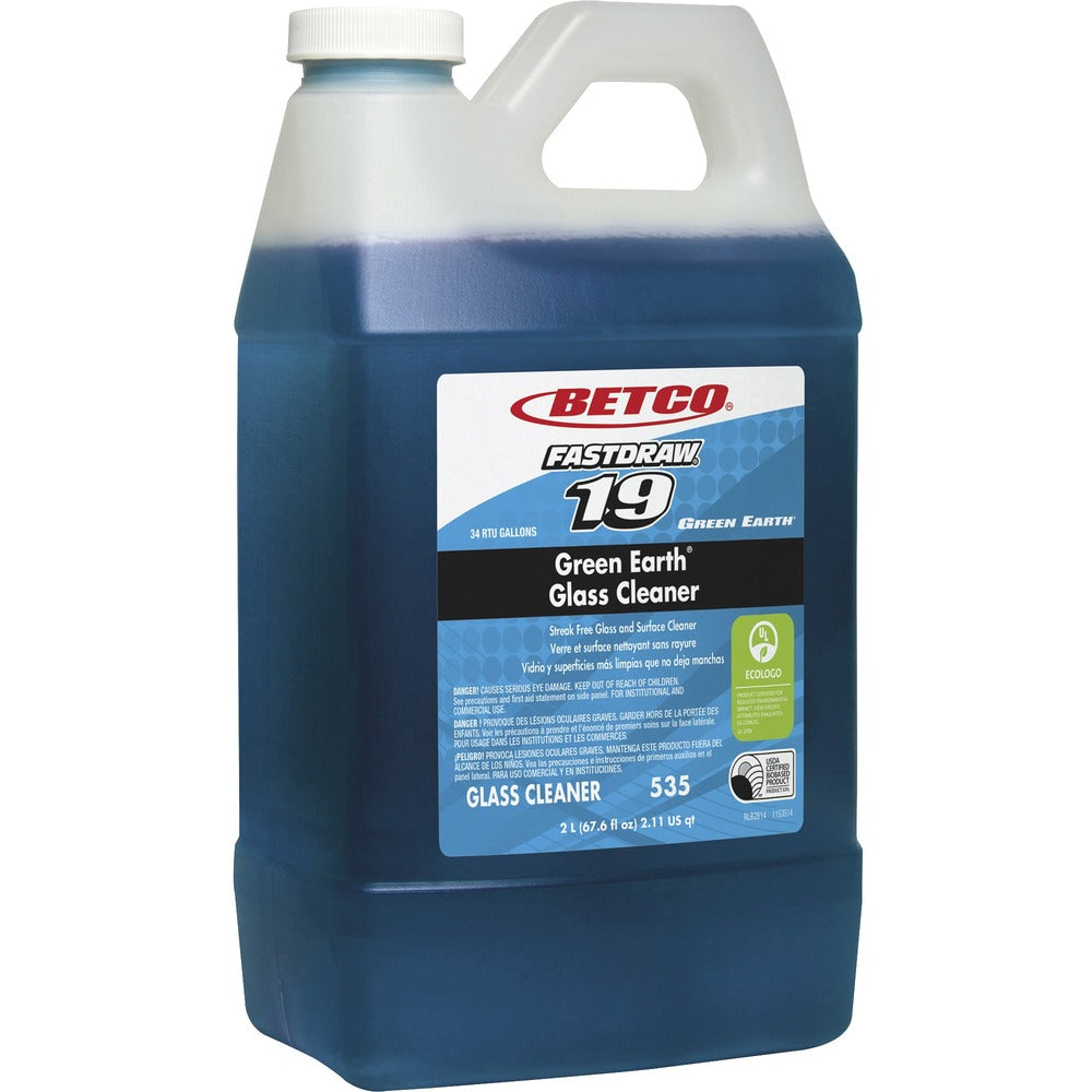 Image of Betco Corporation Cleaner, f/Glass&Hard Surfaces, Conc, 2 L, Blue