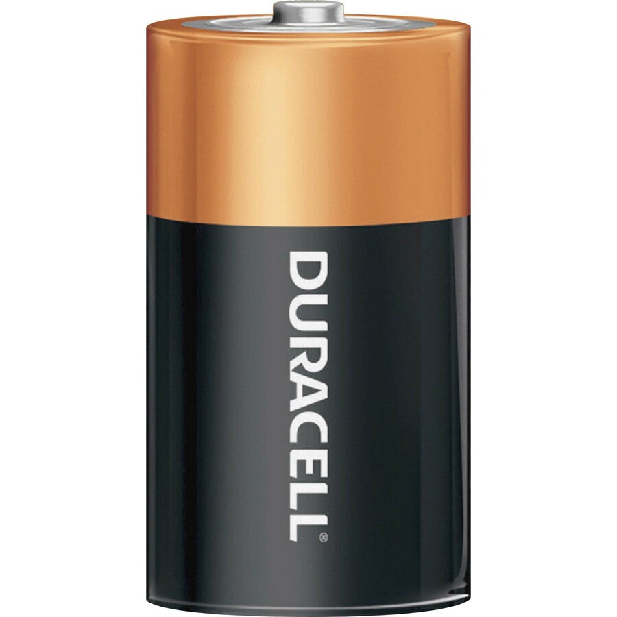 Image of Duracell® Batteries, D, Coppertop, Alkaline, 12/BX, Black/Gold