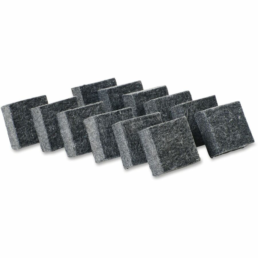 Image of Charles Leonard® Multipurpose Board Eraser, 2"x2", 12/PK, Charcoal