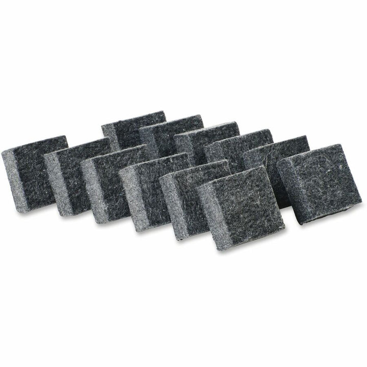 Image of Charles Leonard® Multipurpose Board Eraser, 2"x2", 12/PK, Charcoal