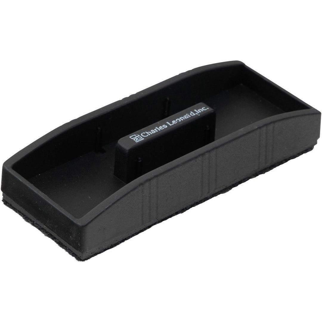 Image of Charles Leonard® White Board Eraser, Magnetic, 2"x5", Marker Holder, Black