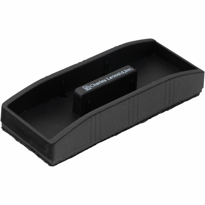 Image of Charles Leonard® White Board Eraser, Magnetic, 2"x5", Marker Holder, Black