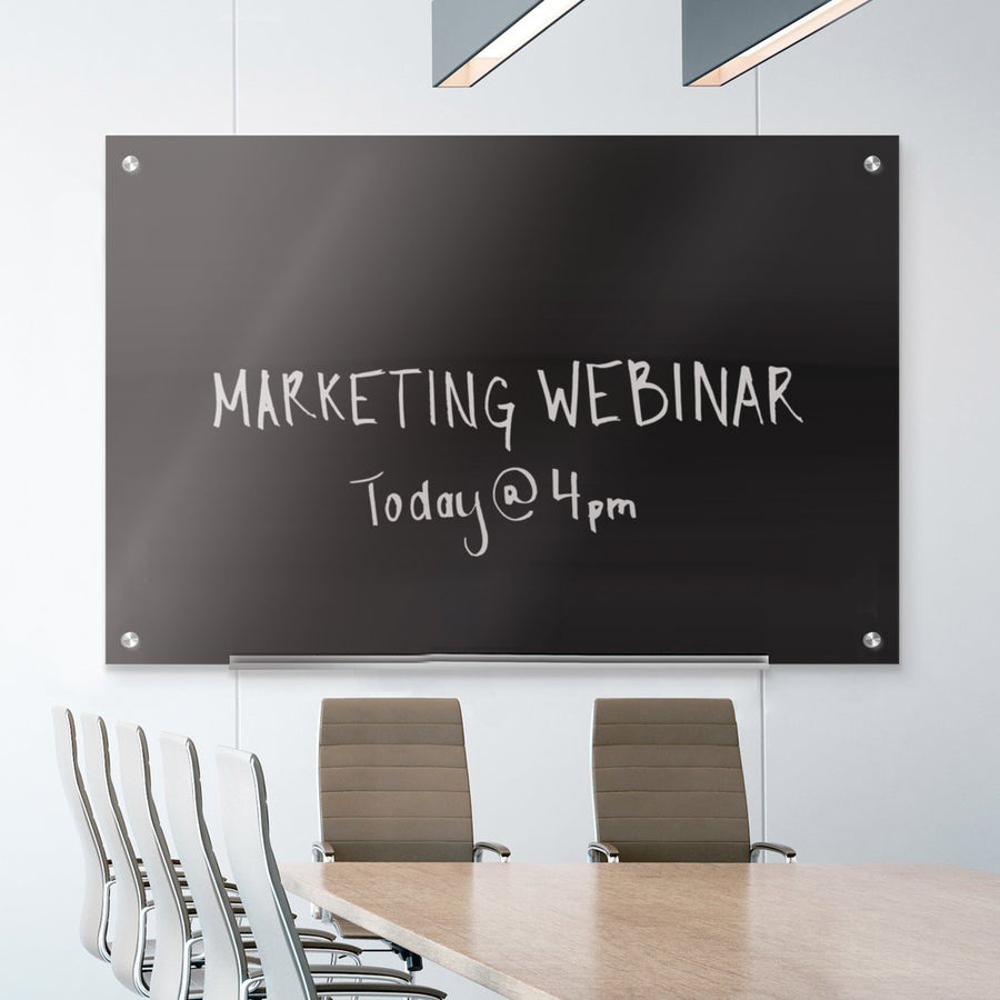 Image of Quartet® Infinity Magnetic Glass Marker Board, 48" x 36", Black Surface
