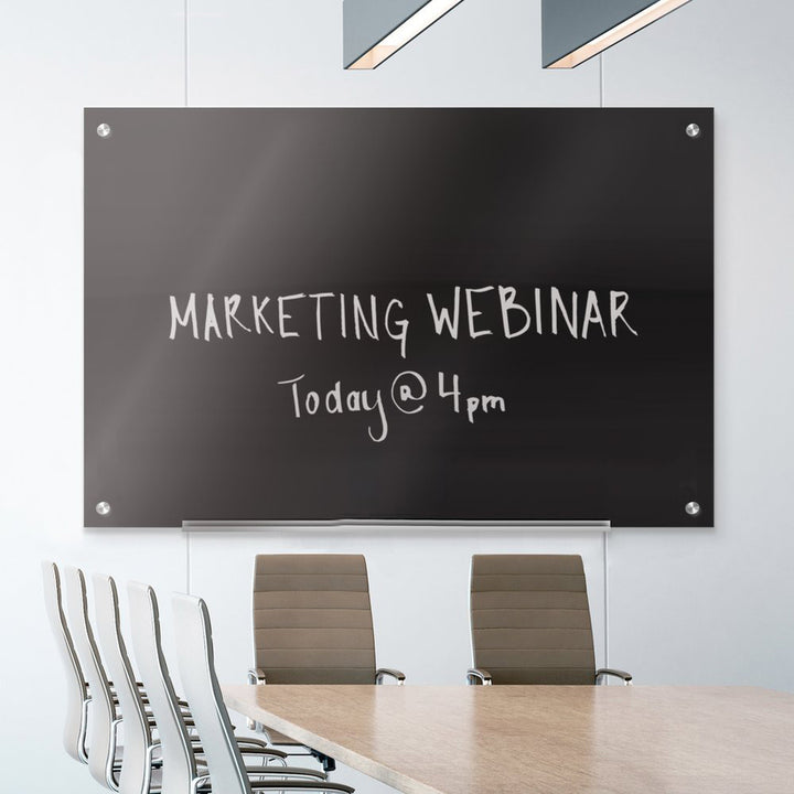 Image of Quartet® Infinity Magnetic Glass Marker Board, 48" x 36", Black Surface