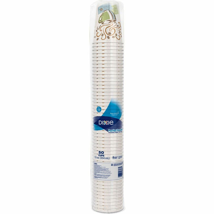 Image of Dixie® Hot Cups, Insulated Paper, 12 oz, 1000/CT