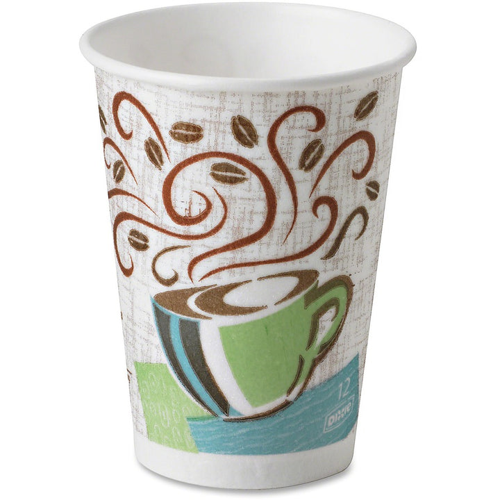 Image of Dixie® Hot Cups, Insulated Paper, 12 oz, 1000/CT