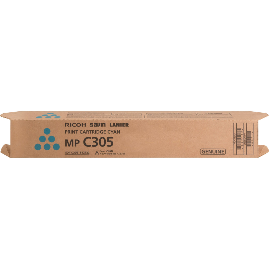Image of Ricoh® Toner Cartridge, f/MPC305, 4000 Page Yield, CYN