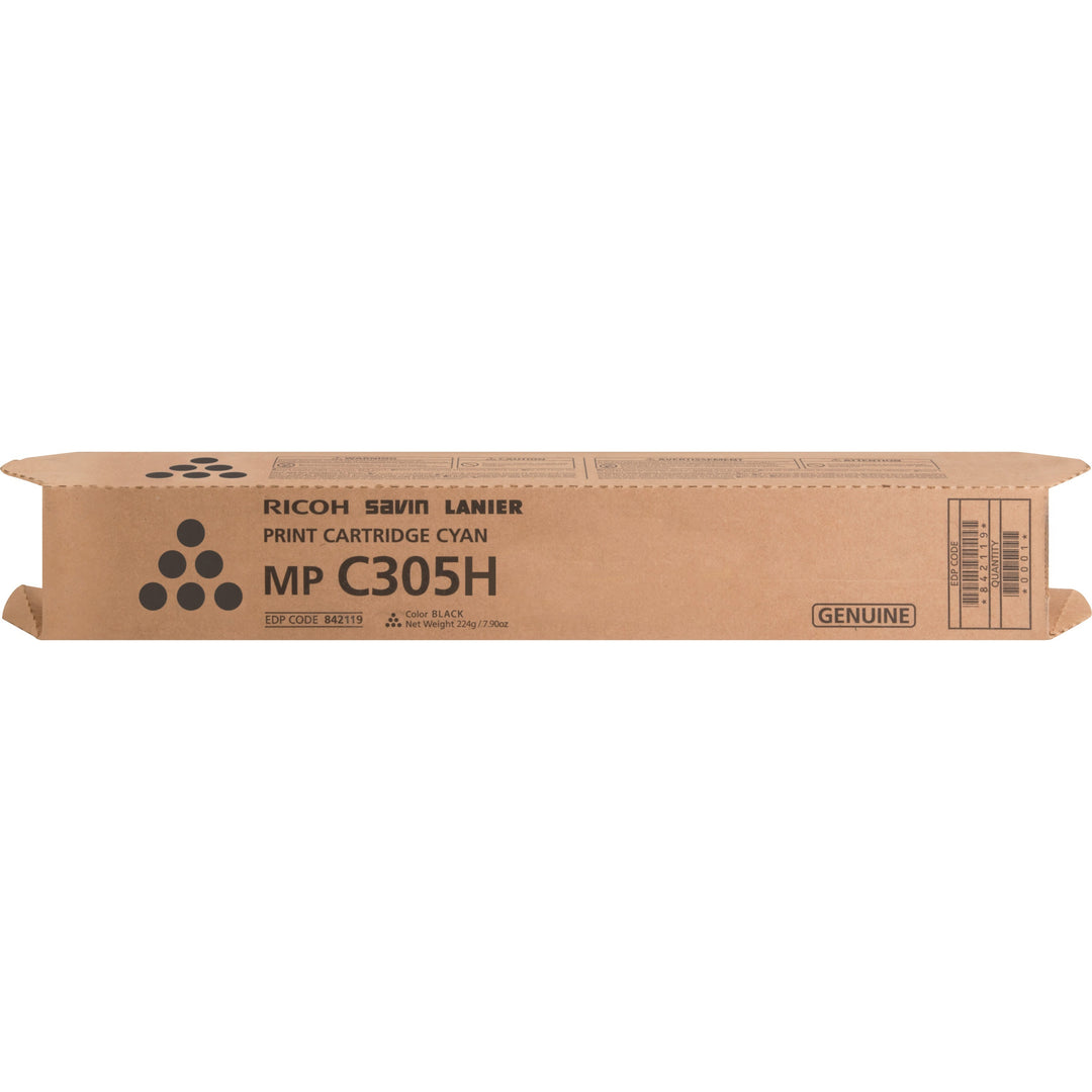 Image of Ricoh® Toner Cartridge, f/MPC305, 12000 Page Yield, BK