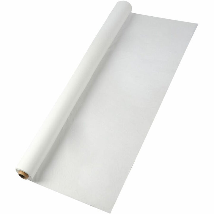 Image of Genuine Joe Table Cover Rolls, Plastic, 40"x300', 6RL/CT, White