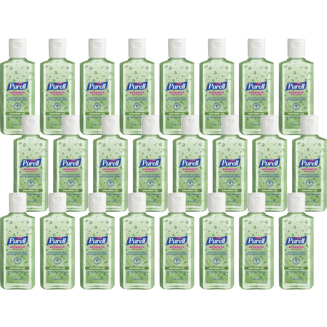 Image of GOJO® Hand Sanitizer, w/Aloe, Squeeze Bottle, 4oz., 24/CT, GN