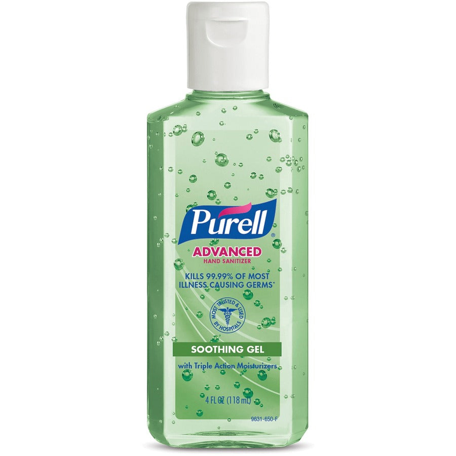 Image of GOJO® Hand Sanitizer, w/Aloe, Squeeze Bottle, 4oz., 24/CT, GN