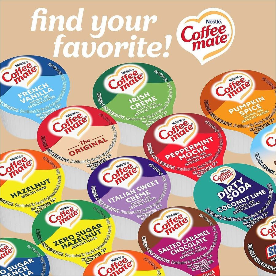 Image of Nestle® Coffee Creamers, Liquid, 0.38oz Singles, 180/CT, Original