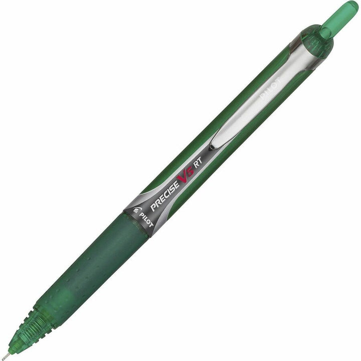 Image of Pilot® Rollerball Pen,Retract,.5mm,Ext Fine Pt,1 DZ,GN Barrel/Ink