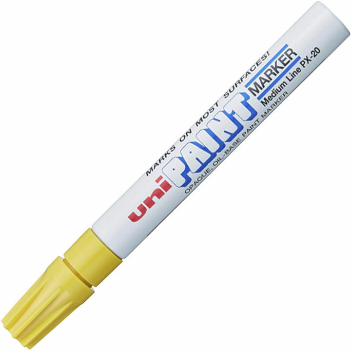 Image of uniball® Marker, Oil-Based, Medium Point, Yellow Ink