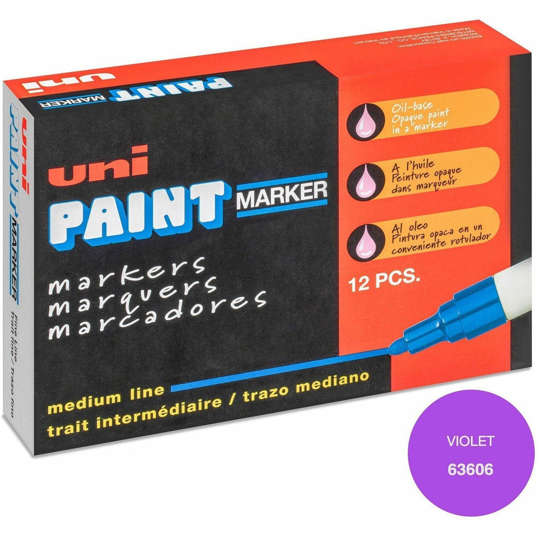 Image of uniball® Marker, Oil-Based, Medium Point, Violet