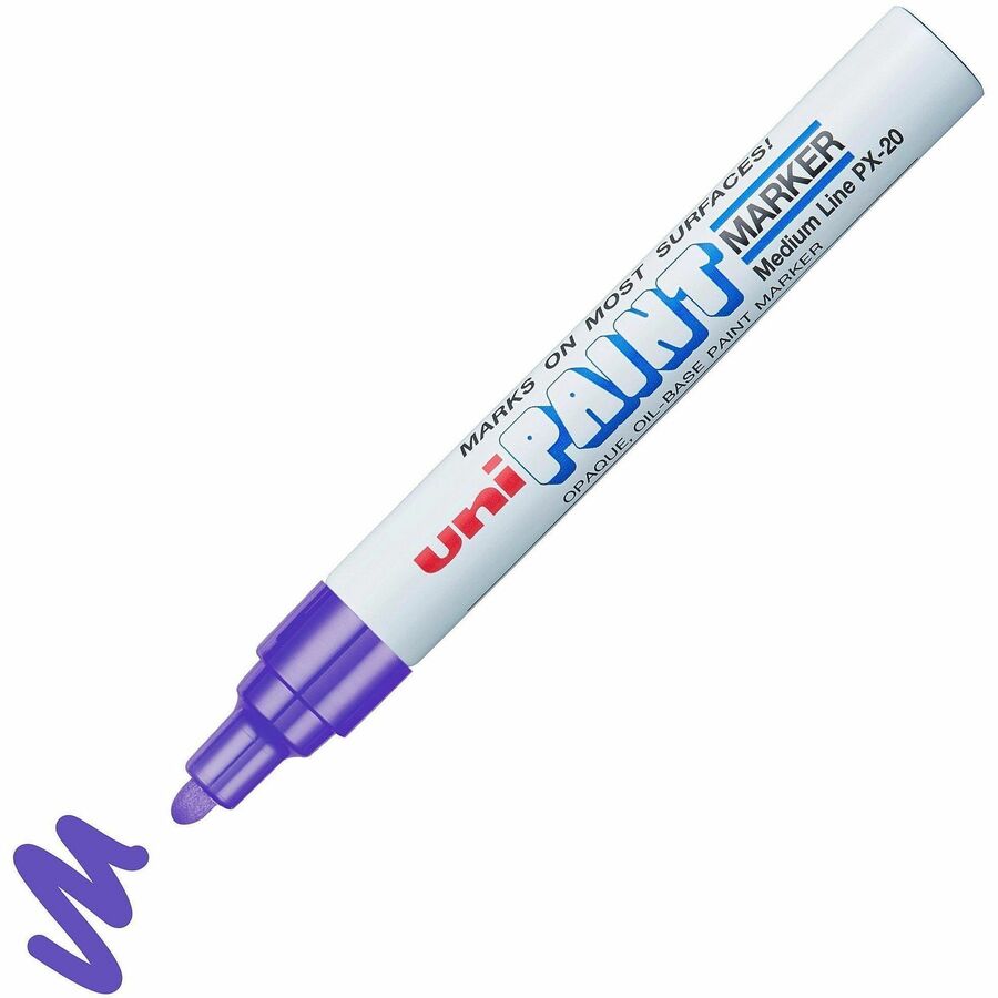 Image of uniball® Marker, Oil-Based, Medium Point, Violet