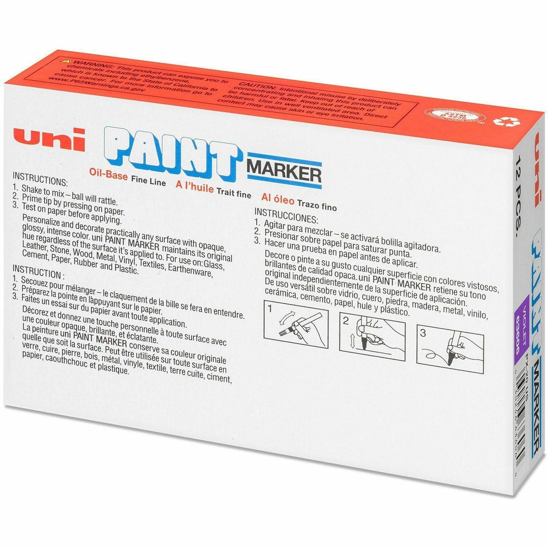 Image of uniball® Marker, Oil-Based, Medium Point, Violet