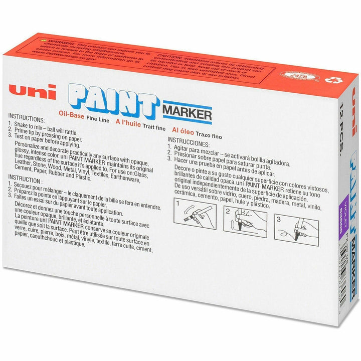 Image of uniball® Marker, Oil-Based, Medium Point, Violet