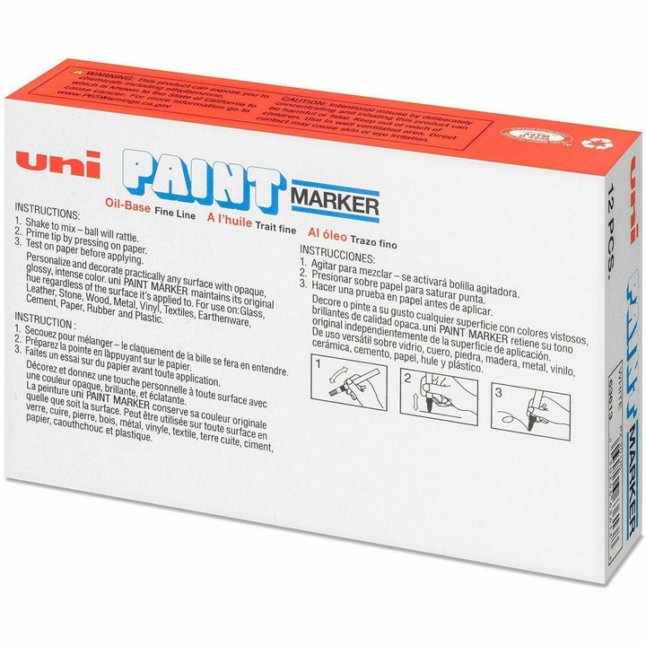 Image of uniball® Marker, Oil-Based, Medium Point, White Ink