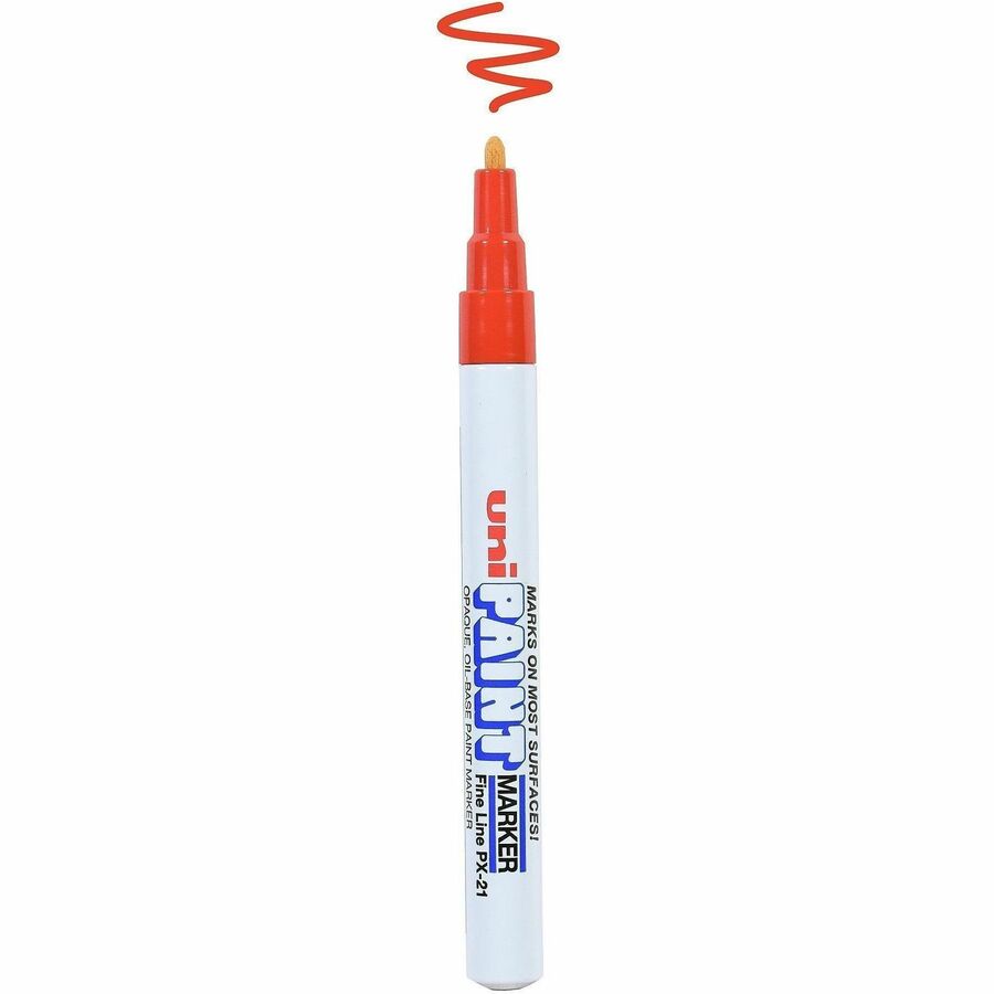 Image of uniball® Marker, Paint, Oil-Based, Fine Point, Red