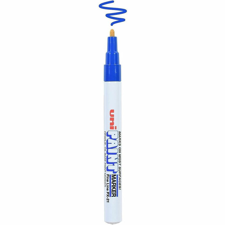 Image of uniball® Marker, Paint, Oil-Based, Fine Point, Blue