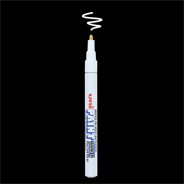 Image of uniball® Marker, Paint, Oil-Based, Fine Point, White