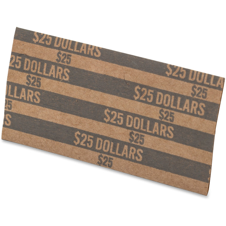 Image of PAP-R 30100 Flat Coin Wrappers, Total $25 in 25 Coins of $1 Denomination, Heavy Duty, Paper, Dark Gray, 1000 / Box