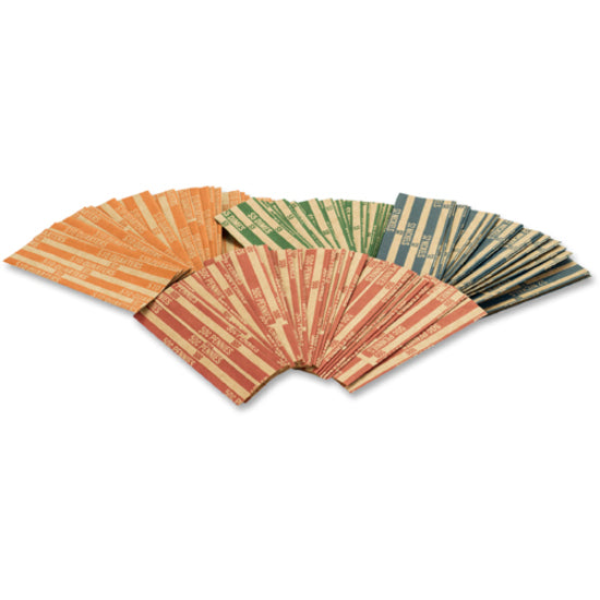 Image of PAP-R 30100 Flat Coin Wrappers, Total $25 in 25 Coins of $1 Denomination, Heavy Duty, Paper, Dark Gray, 1000 / Box